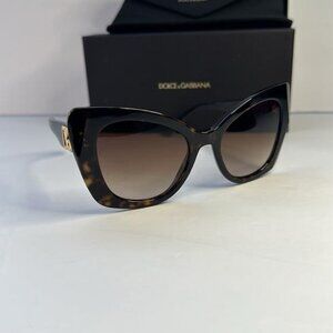 New Authentic Dolce & Gabbana DG 4405 502/13 tortoise Sunglasses